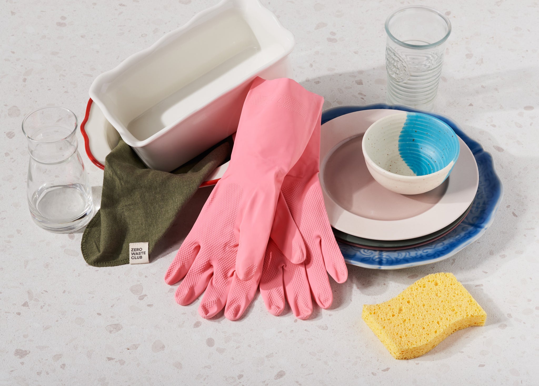 Natural Rubber Gloves for Household, Kitchen, Gardening