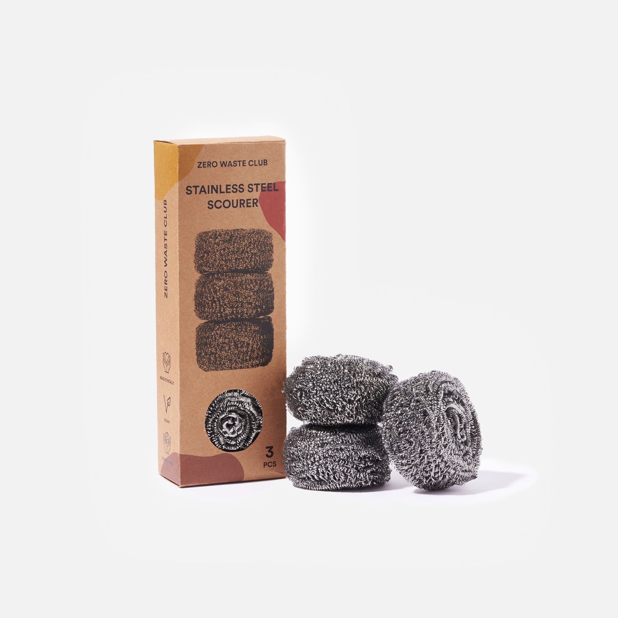 Stainless Steel Scourers 3Pcs Pack