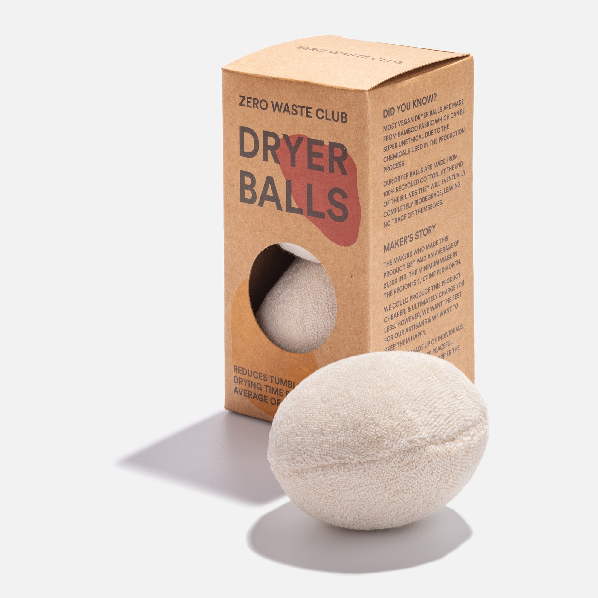 Waste Cotton Dryer Balls - Pack of 2