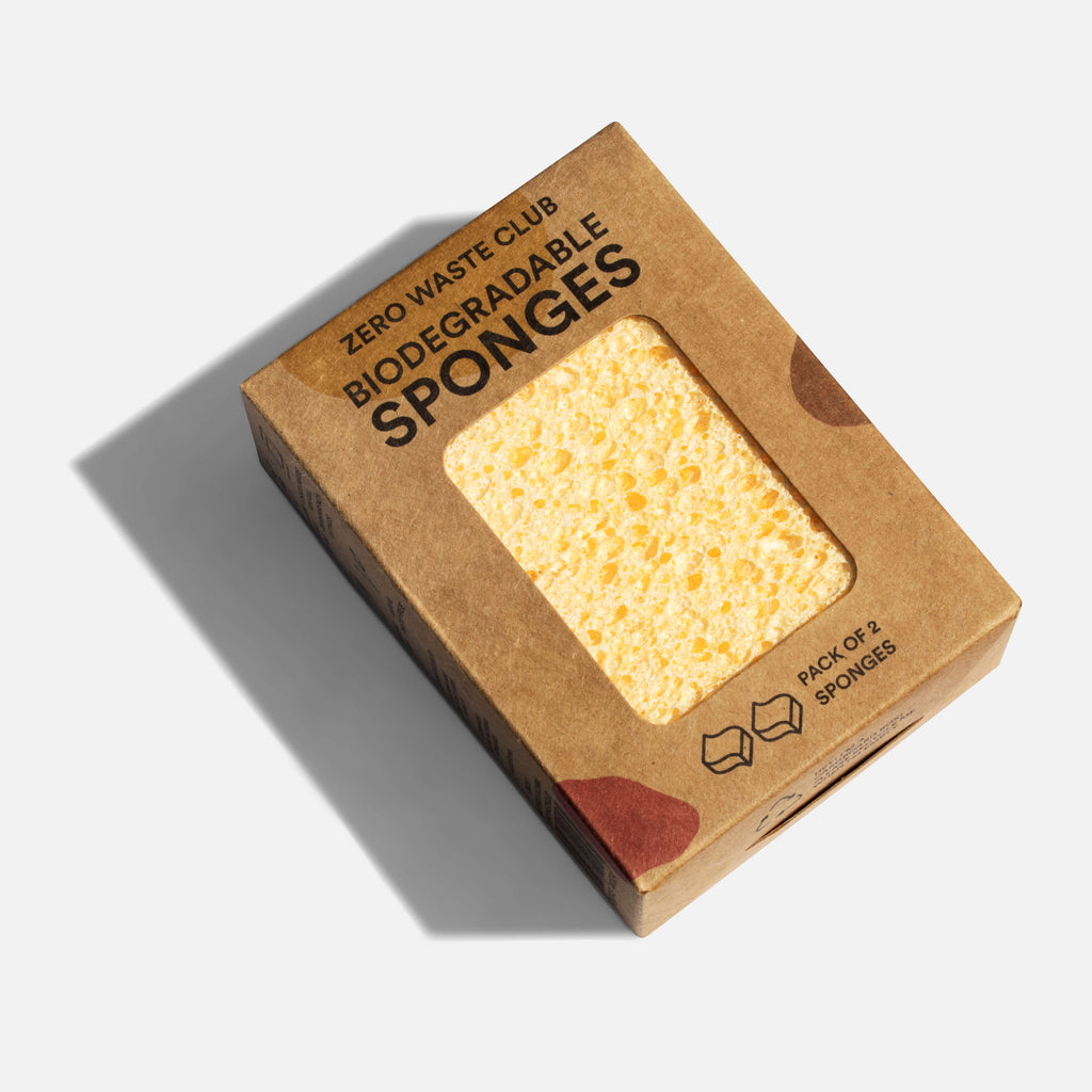 Reusable Cellulose Sponge Cloth - Pack of 4 – Zero Waste Club